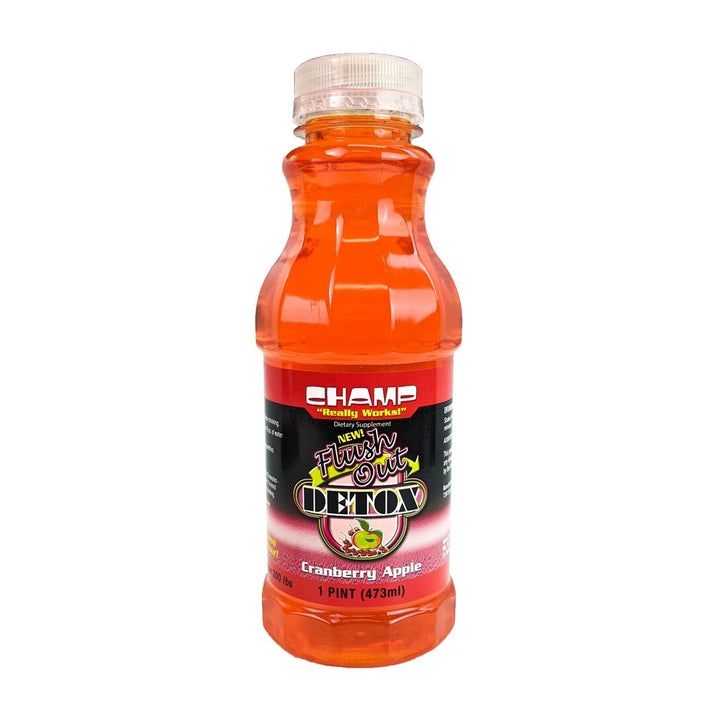 Champ Flush Out Detox Drink 16oz 473ml Cranberry apple 1pin