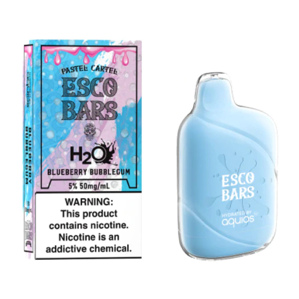 Esco Bars H2O 6000 Disposable Blueberry bubblegum vapes in usa