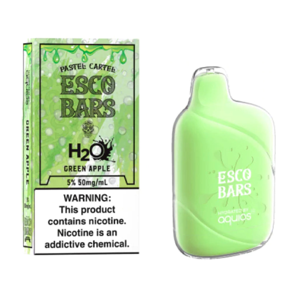 Esco Bar Aquios H2O 6000 Puff Disposable - GREEN APPLE