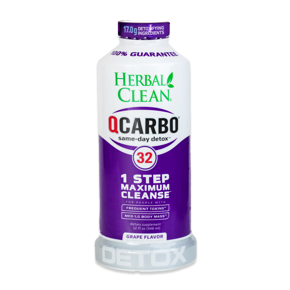 Qcarbo Herbal Clean Same-Day Detox Drink 32 Fl Oz 1 Step Maximum Cleanse