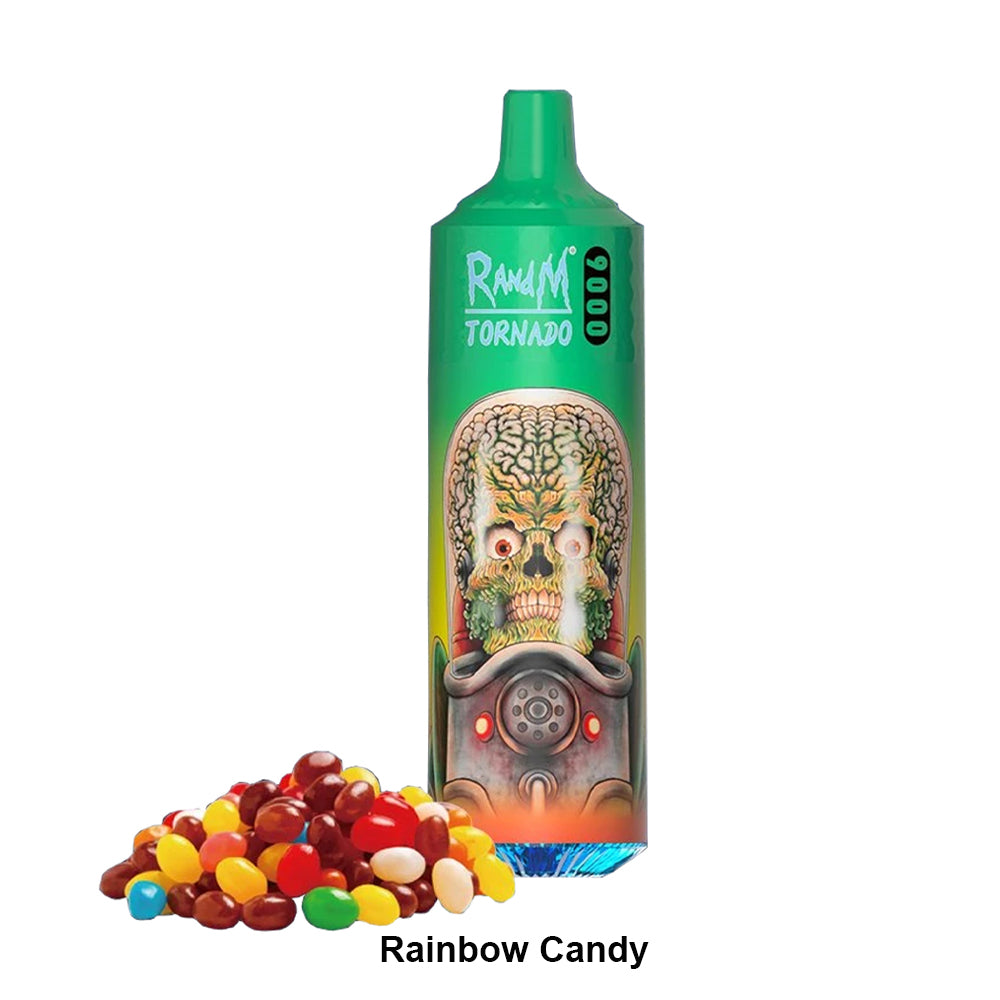 R&M Tornado 9000 Puff Disposable 18ml - RAINBOW CANDY