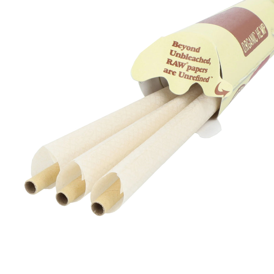 Raw Organic Hemp King Size Cones 3packs