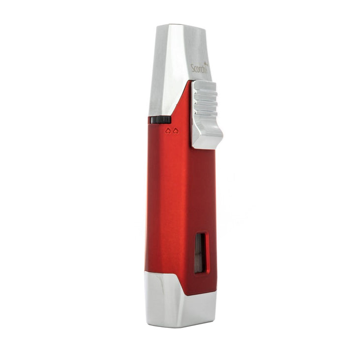 Scorch Torch Shifter Adjustable Dual Jet Flame Lighter Red