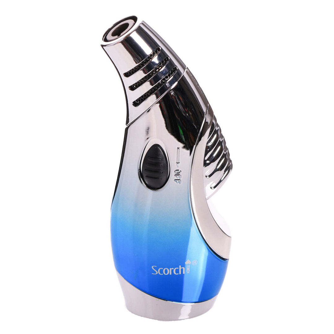 Scorch Torch Lighter Butane Single Flame Blue