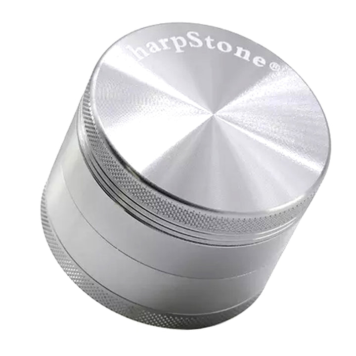 Sharpstone 4 Piece Grinders Solid Top Silver