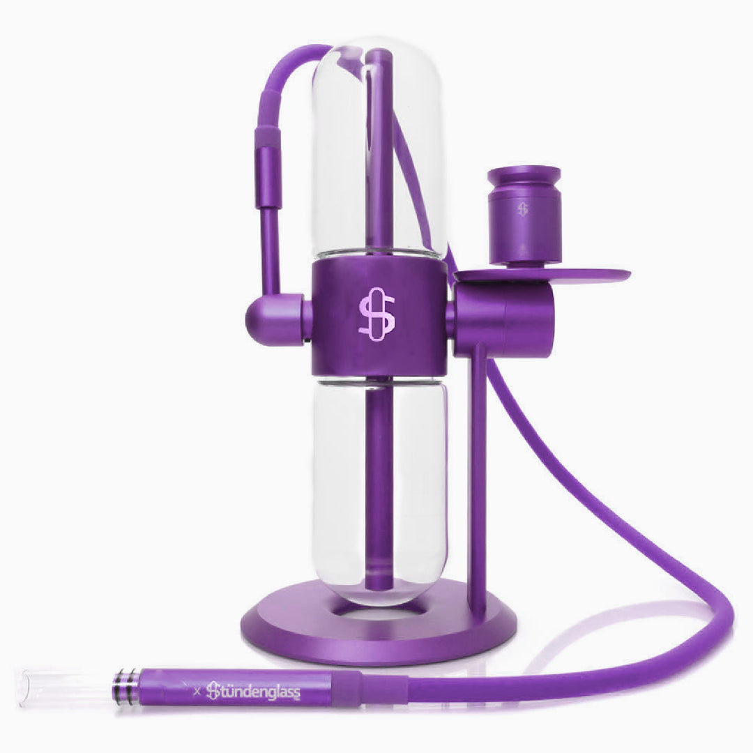 Stundenglass Gravity Infuser Hookah Bong purple