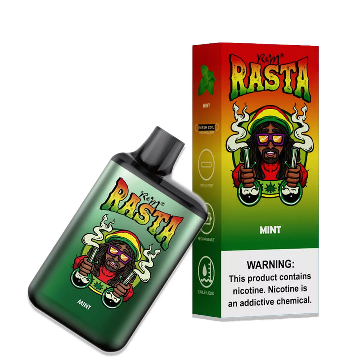 randm rasta mint disposable 5500 puffs