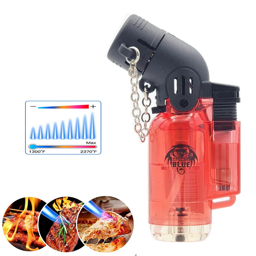 Special Blue Mini Dual Torch Lighter Red