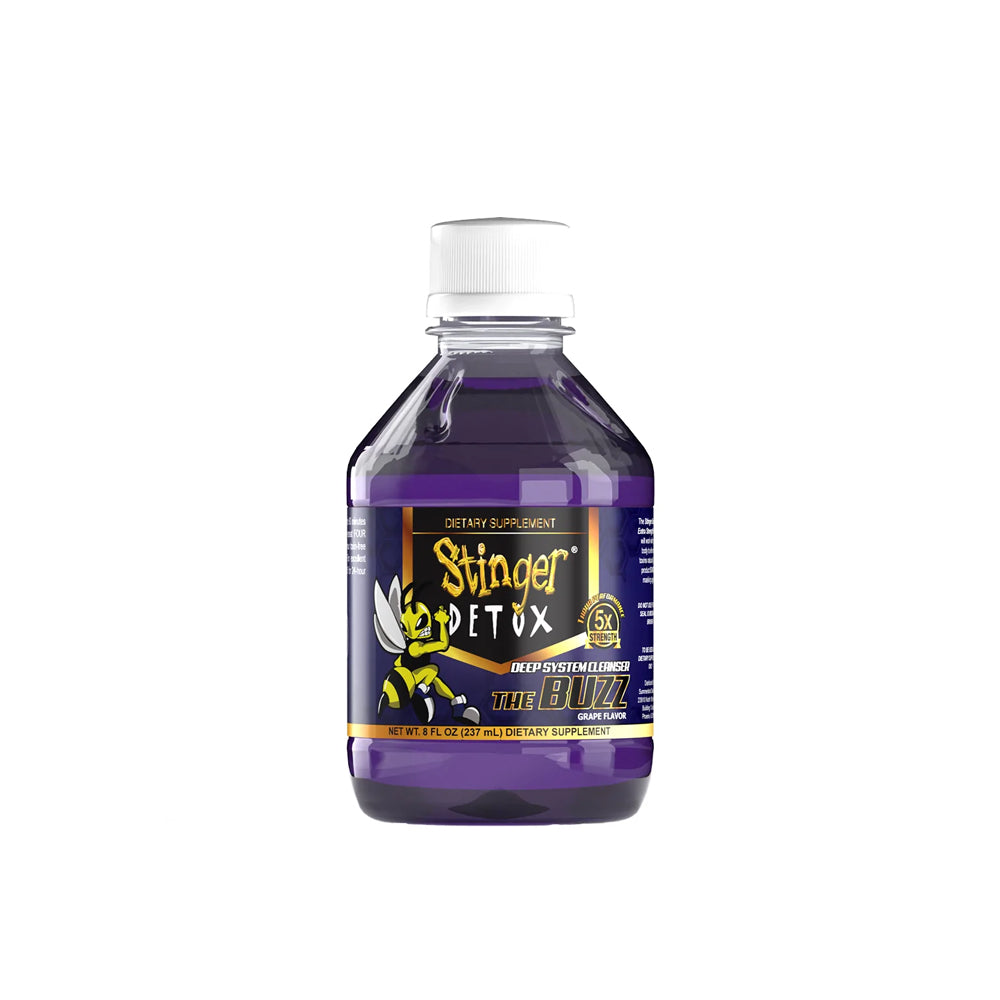 Stinger Detox Buzz 5X Extra Strength Drink 8 FL OZ-Grape dietary supplement