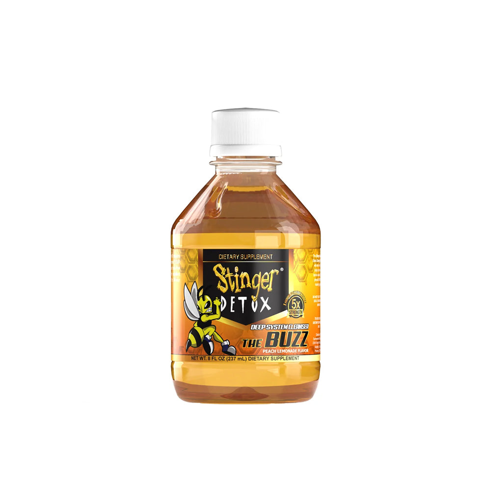 Stinger Detox Buzz 5X Extra Strength Drink 8 FL OZ-Peach Lemonade dietary supplement