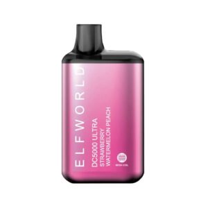 ELFWORLD DC5000 Ultra Disposable Vape Pod Device Rechargeable - STRAWBERRY WATERMELON PEACH