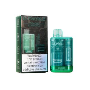 ELFWORLD DE6000 Disposable Vape Pod Device Rechargeable - VANILLA ICE