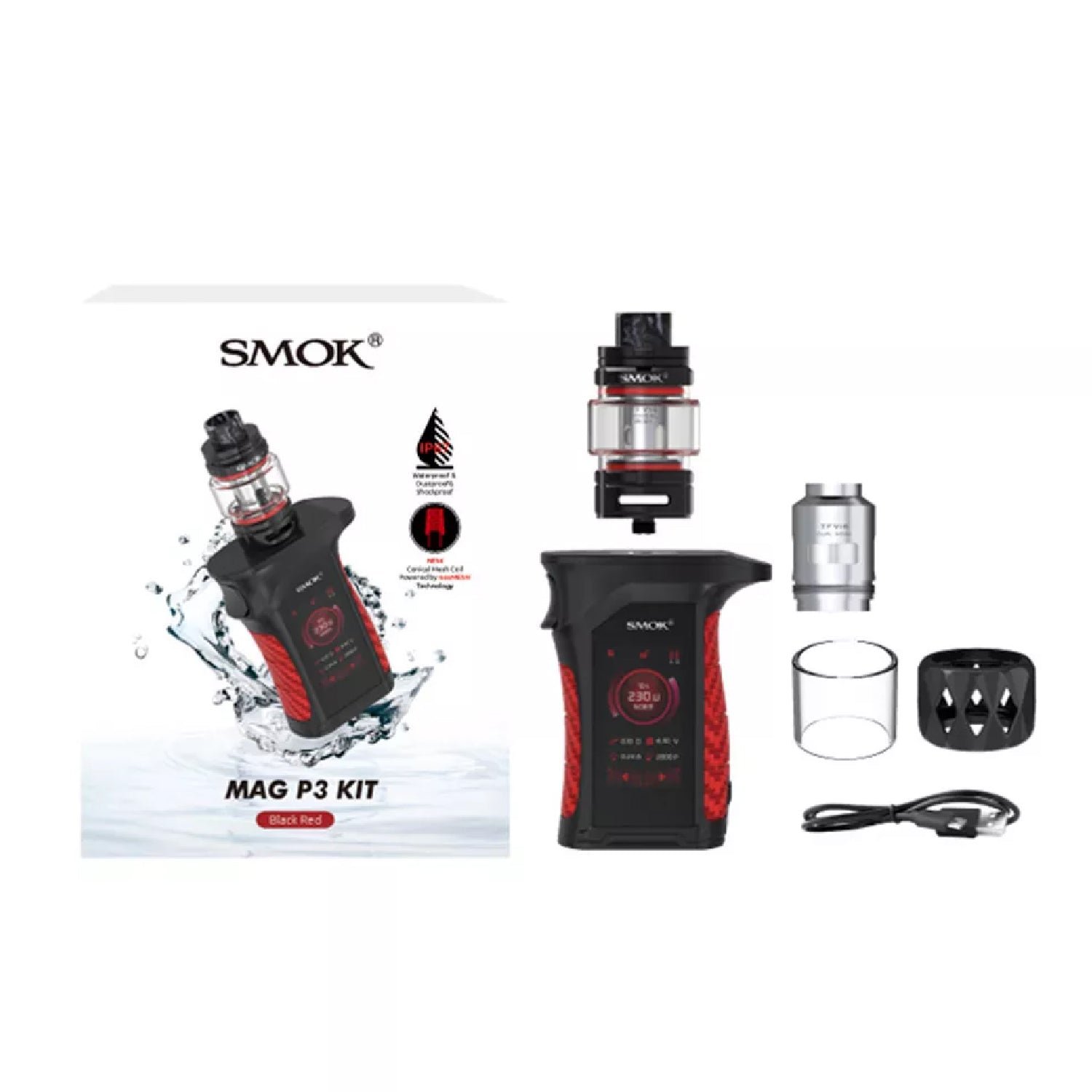 SMOK MAG P3 Kit 230W Black/Red - Image 4