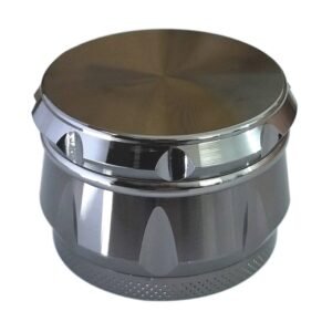 Metal Herb Spice Mills 4 Layers Zinc Alloy Tobacco Grinder Spice Graters Cursher Drum Shape Gunmetal