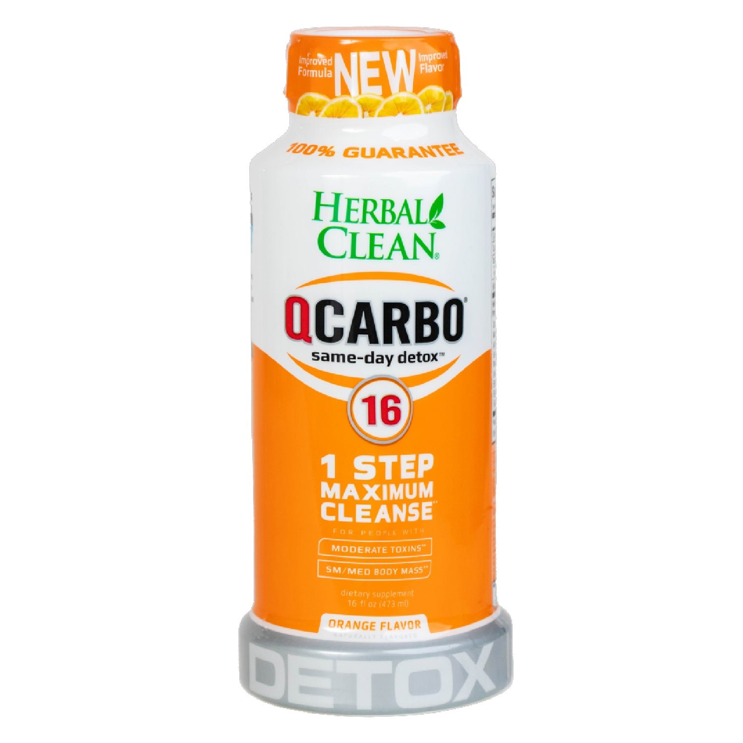 QCarbo Herbal Clear Sameday Detox 16oz 1 Step Maximum Cleanse 473ml - Image 3