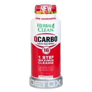 QCarbo Herbal Clear Sameday Detox 16oz 1 Step Maximum Cleanse 473ml