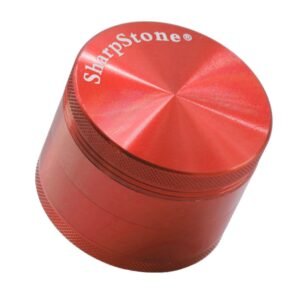 Sharpstone 4 Piece Grinders Solid Top Red
