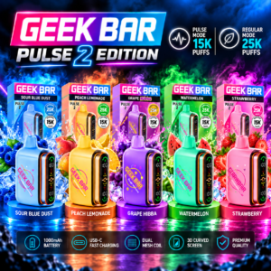 Geek Bar Pulse 2 Disposable Vape – Five Flavor Variants